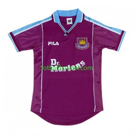 Herre Fotballdrakter West Ham United 1999-2001 Hjemme Retro Kortermet